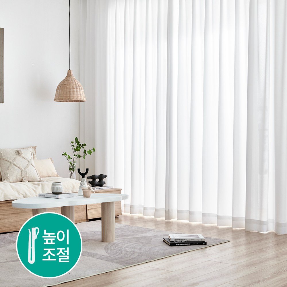 사라하우스 비침없는 도톰차르르 나비주름 커튼 상세 이미지 1