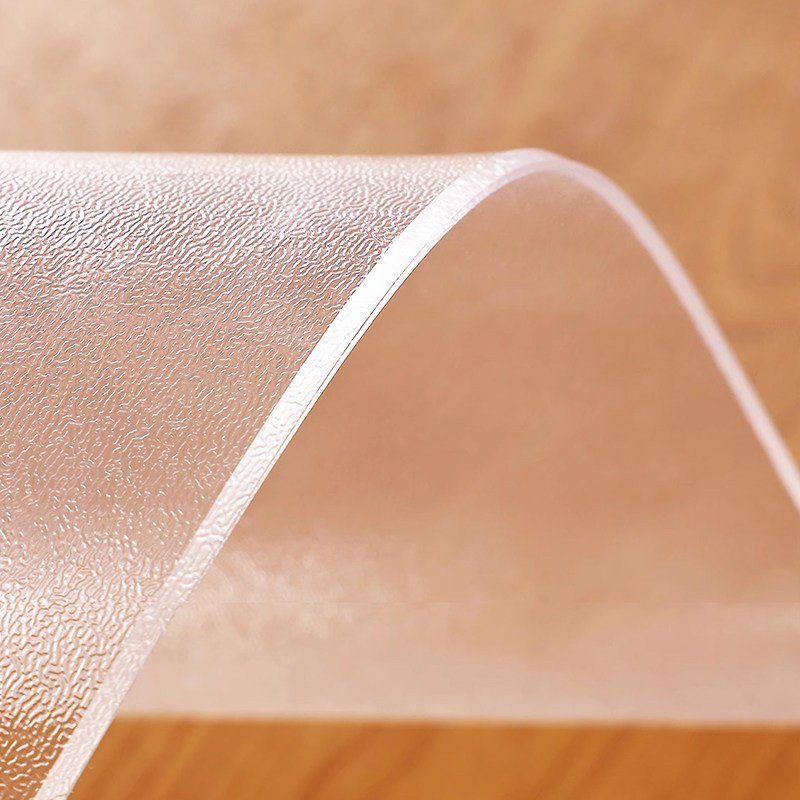 Shipshape 식탁투명매트 매트 방수 테이블매트 PVC 식탁 매트 유리대용 실리콘 테이블 매트, 1개, 60*120cm, 투명(스크럽 텍스처)할인 상세 이미지 1