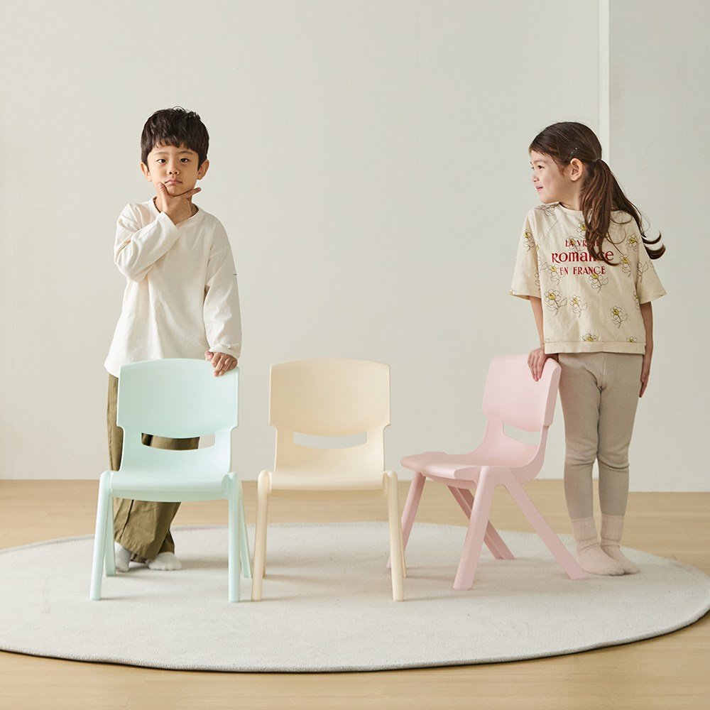 포블리스 토리니 유아동 의자, 베이지, 1개 상세 이미지 2