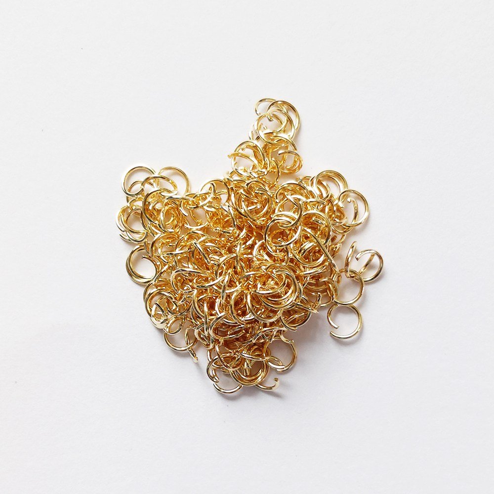 비즈재료 O링 6mm /두께 0.7mm / 3Color / 3g 악세사리부자재 연결 오링, [STETC-017] 0.7×6mm KC골드, 1개 상세 이미지 1