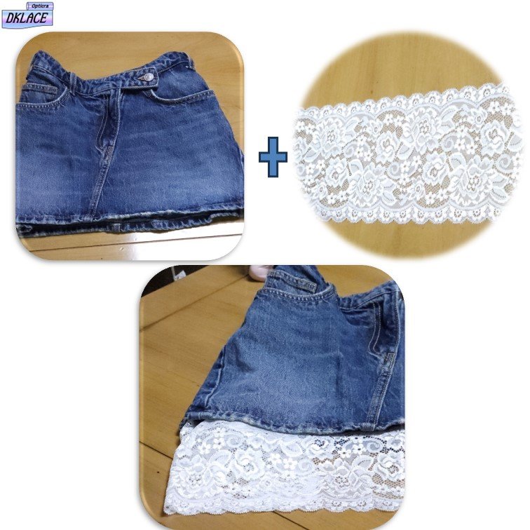 DKLACE-5411-F / (폭 13cm 길이1yd 5yd 기준) / 자가드 낙하판 스판 레이스 모음, 블랙_3, 1개할인· 4일 남음 상세 이미지 1