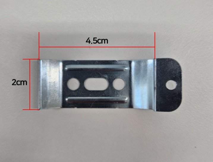 끌래망스 롤스크린 스넵 브라켓 4.5 x 2 cm, 메탈실버, 3개 상세 이미지 1