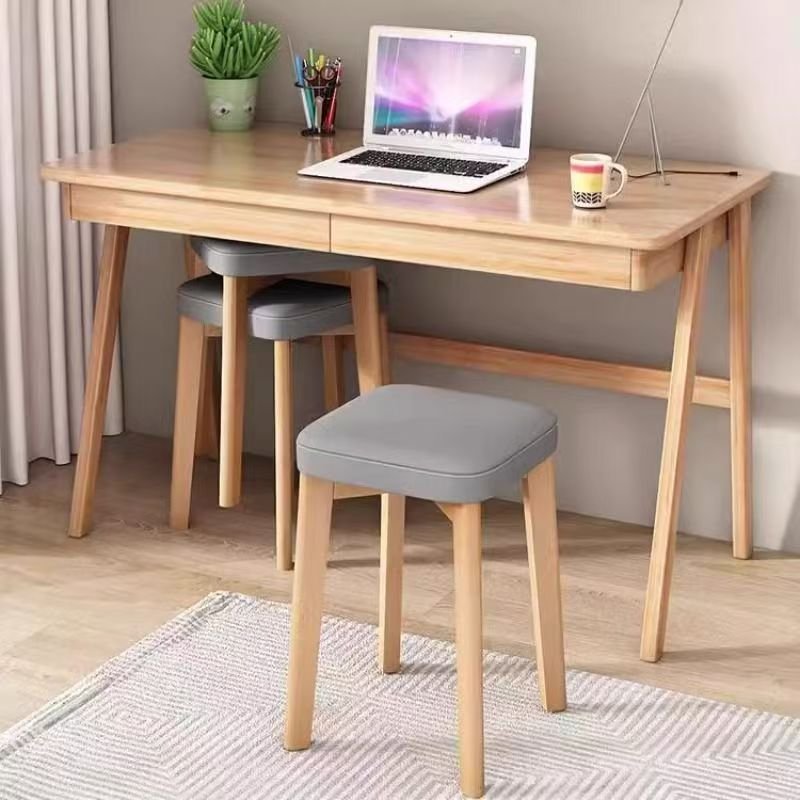 스피드박스 패브릭 원목 사각 스툴 의자 그레이 31*45cm, 1개할인 상세 이미지 2