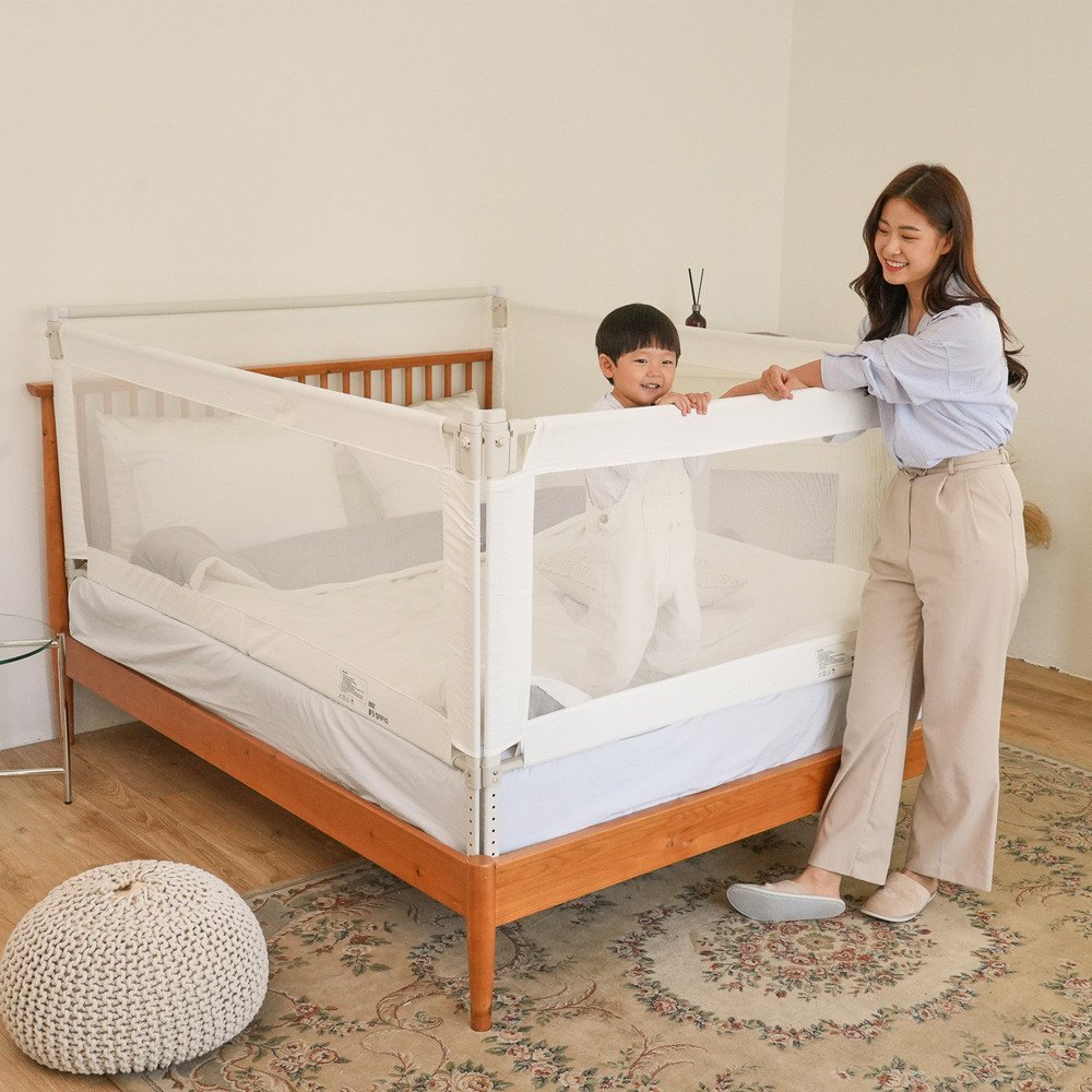 BBZ 11종 침대가드 낙상방지 유아 안전가드 (KC인증), V3침대가드-82그레이 상세 이미지 1