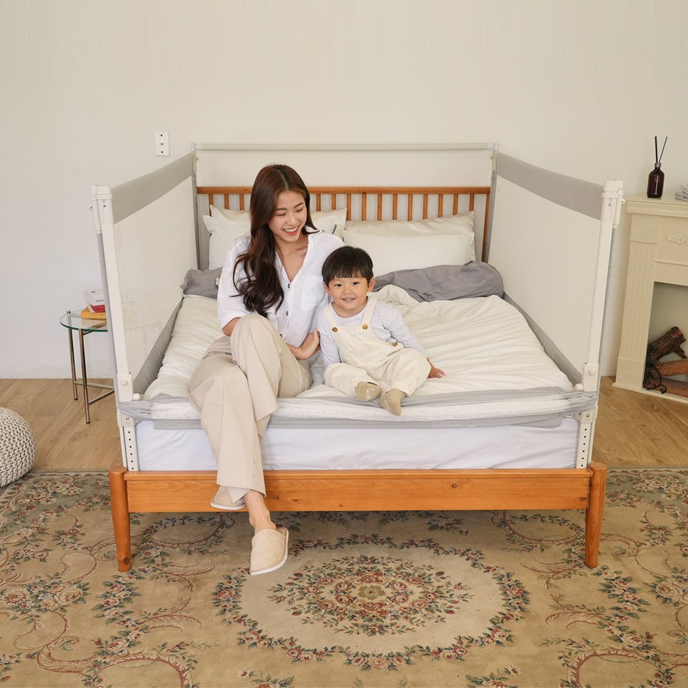 BBZ 11종 침대가드 낙상방지 유아 안전가드 (KC인증), V3침대가드-60화이트 상세 이미지 2